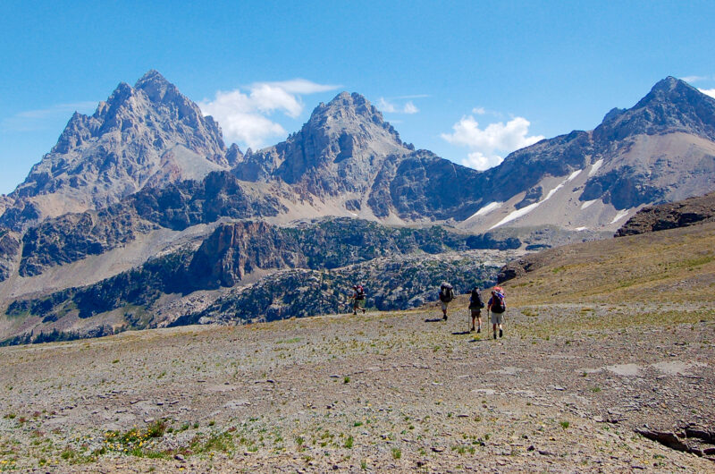 Backpackers in the Tetons