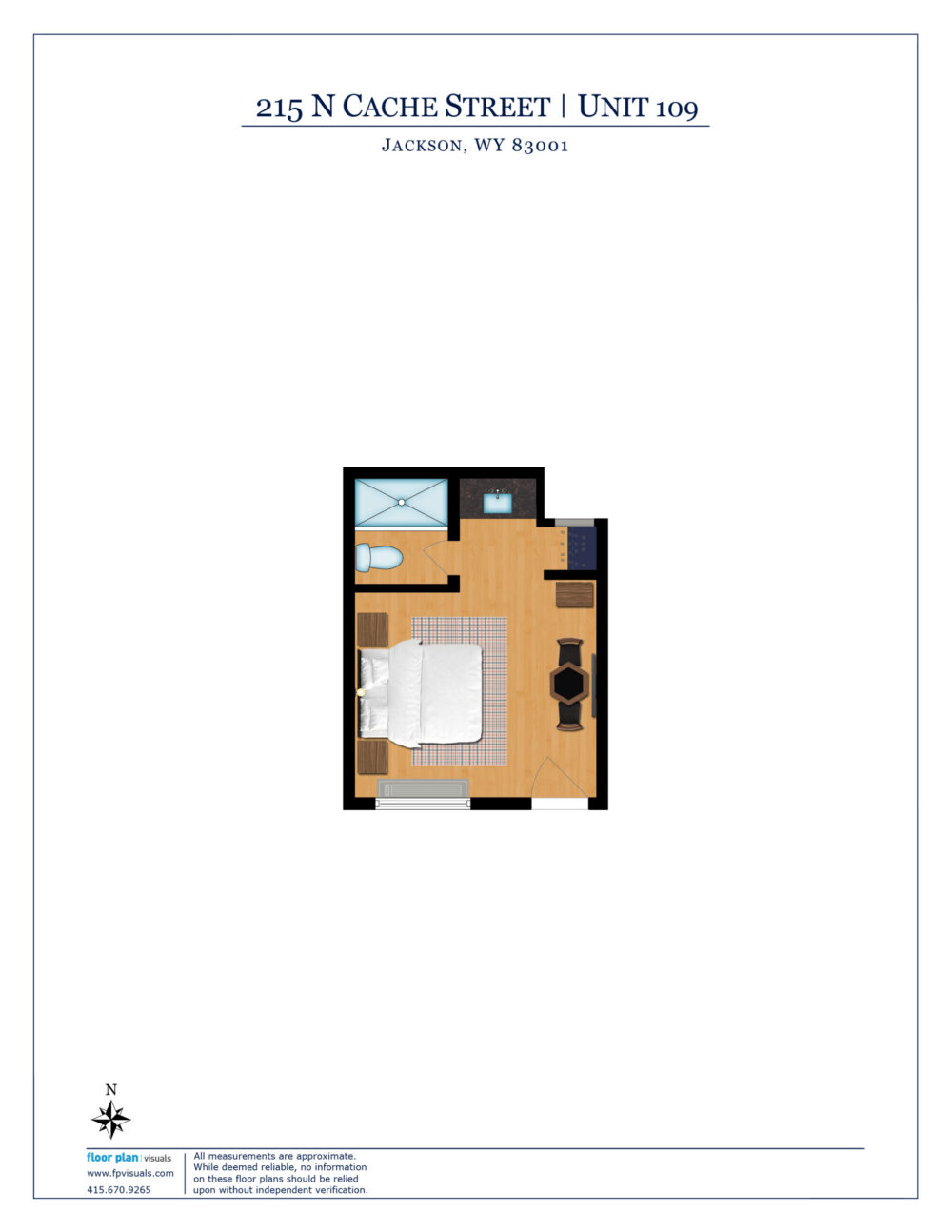 ADA Standard Queen Room Floor Plan