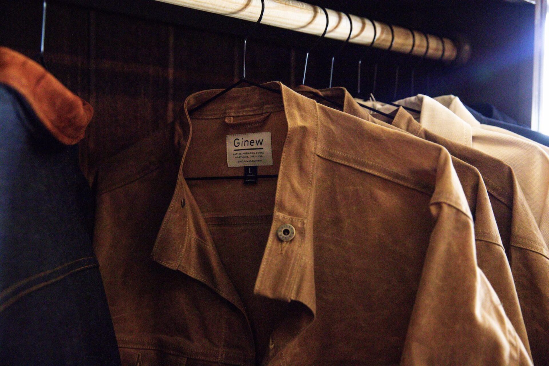 Button up shirts in the mercantile at Anvil Hotel Jackson.